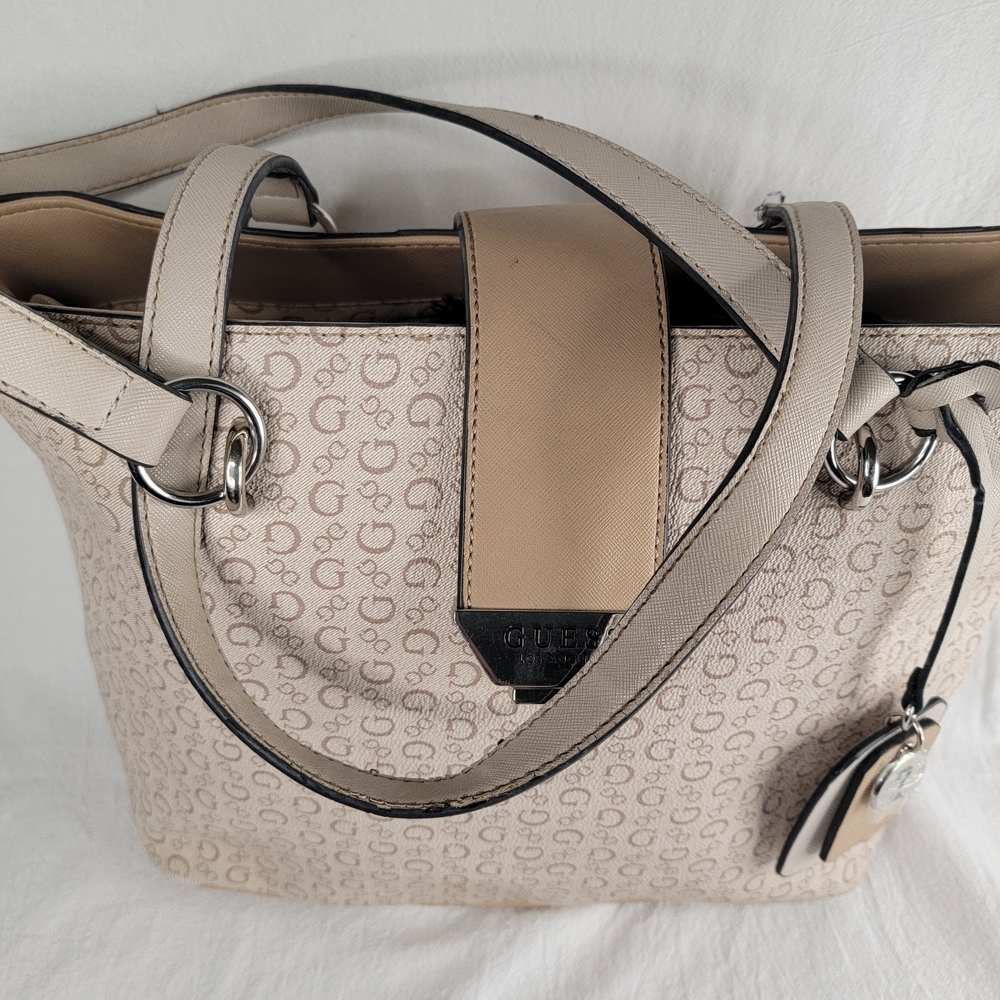 Guess Beige Tote Bag - Picture 4 of 15